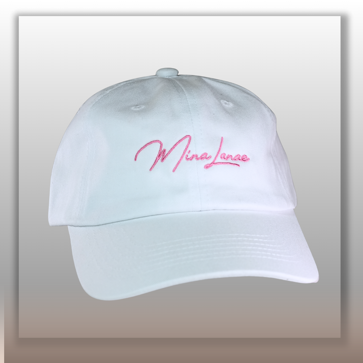 Mina Lanae Dad Hat (Whtie)