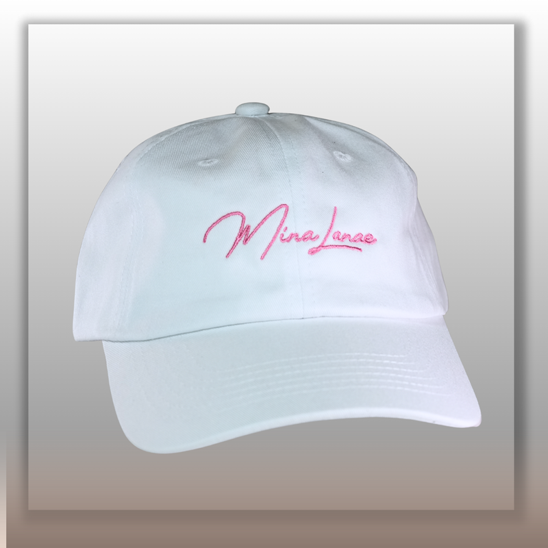 Mina Lanae Dad Hat (Whtie)