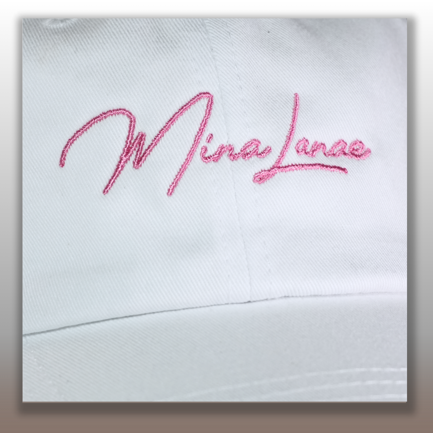 Mina Lanae Dad Hat (Whtie)